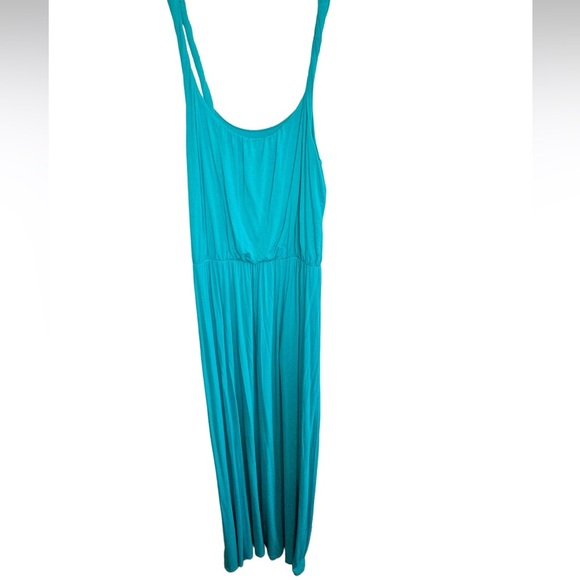 LOFT Turquoise Sleeveless Maxi Dress - Picture 3 of 14